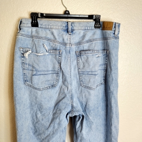 American eagle highest rise baggy distressed jeans sz 16 - Picture 5 of 9